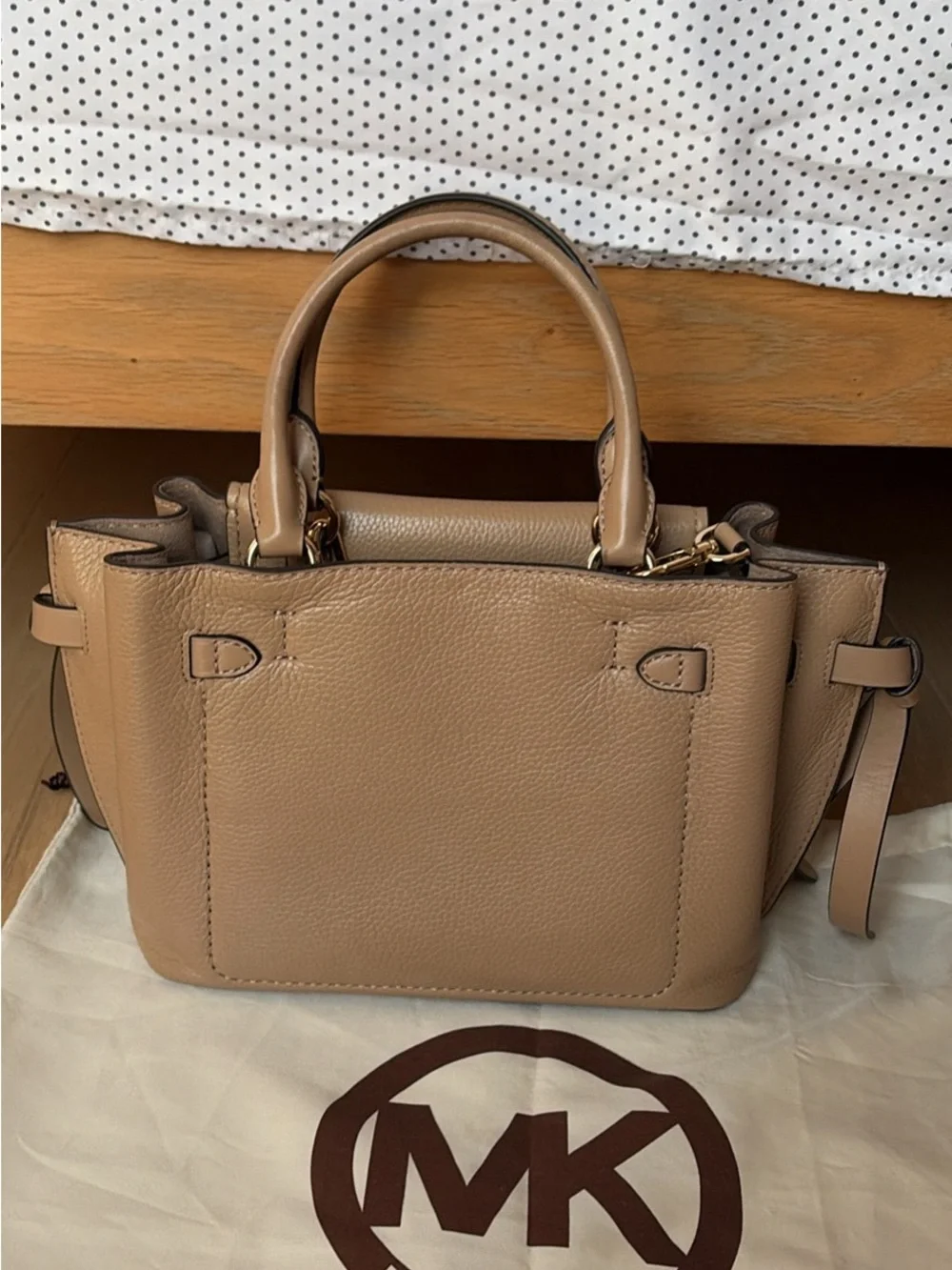 Michael Kors structured pebbled